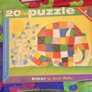 Puzzle Elmer the “colorful” elephant